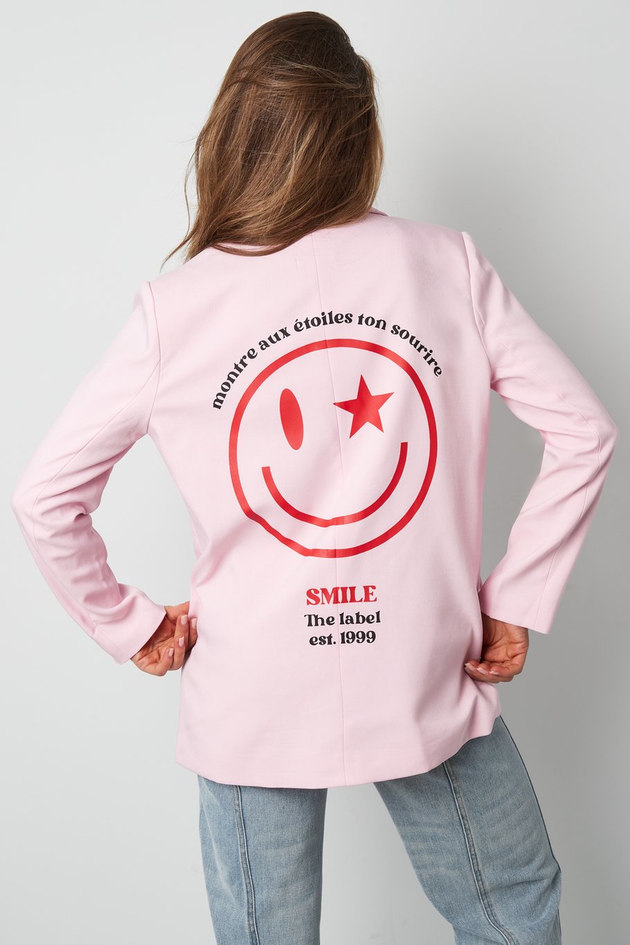 Blazer zeig dein farbenfrohes Lächeln - Grau Bild7